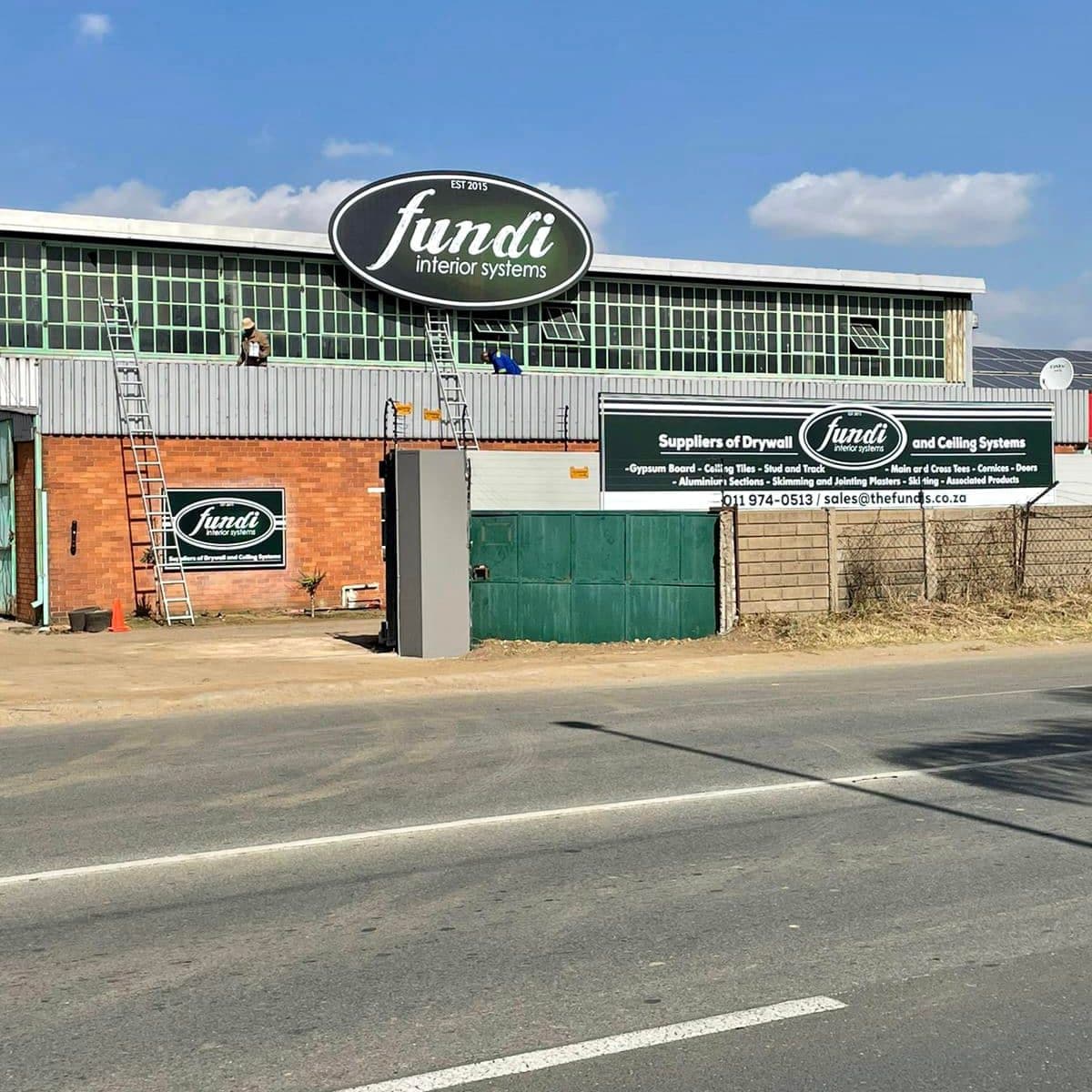 Roadside view of The Fundis branch frontage in Edenvale.
